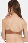 Rosaline Double Layered Non Wired 3/4Th Coverage T-Shirt Bra - Argan Oil — thumbnail 2